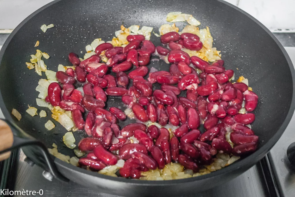 Fasseolos, omelette aux haricots - Étape 5