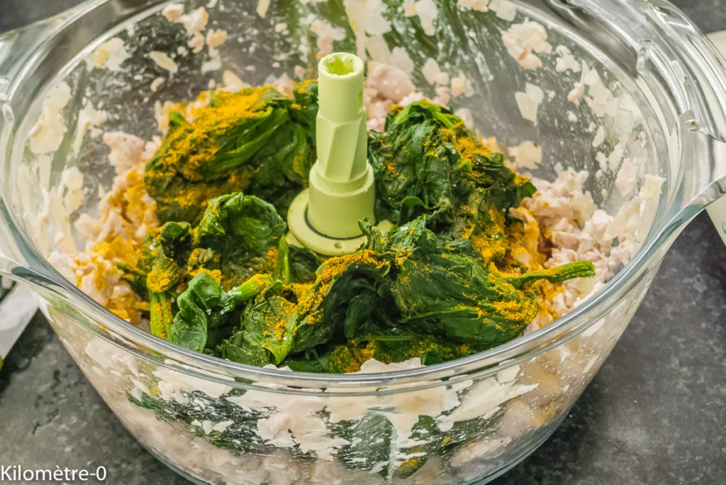 Gasteau au poulet et aux épinards - Étape 9