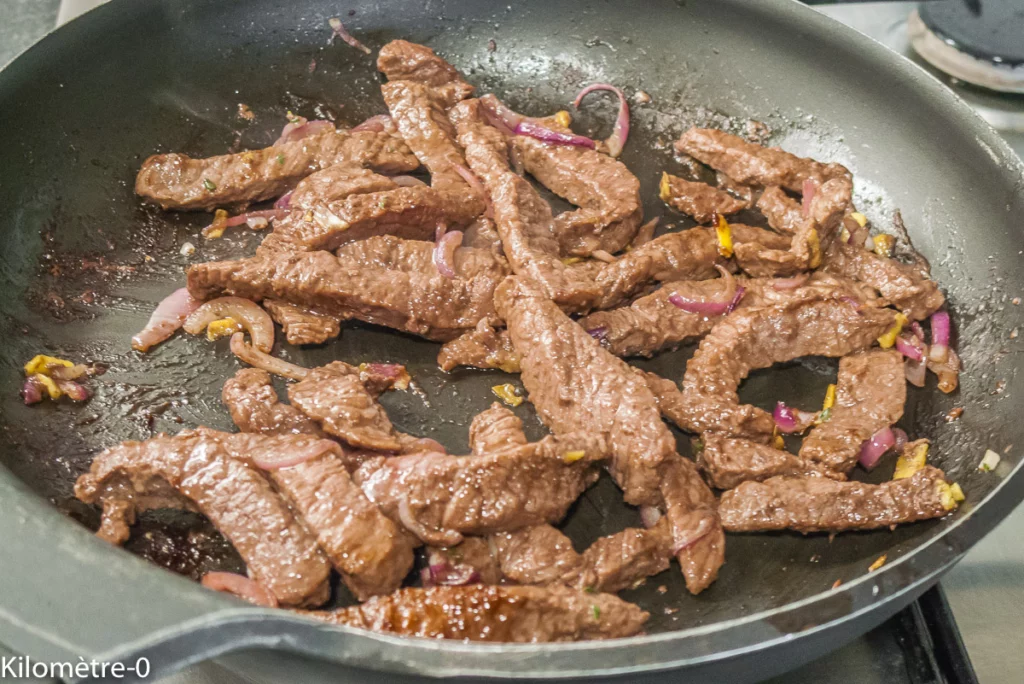 Boeuf au gingembre et à la sauce soja - Étape 6