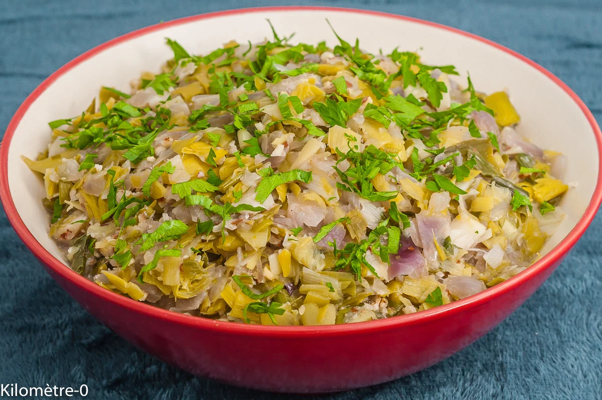 Photo de recette , médiévale , moyen-âge, légumes, automne, hiver, porée blanche, porée, poireaux, oignons, amandes, anti inflammatoire, santé, bio, Kilomètre-0, blog de cuisine réalisée à partir de produits de saison et issus de circuits courts