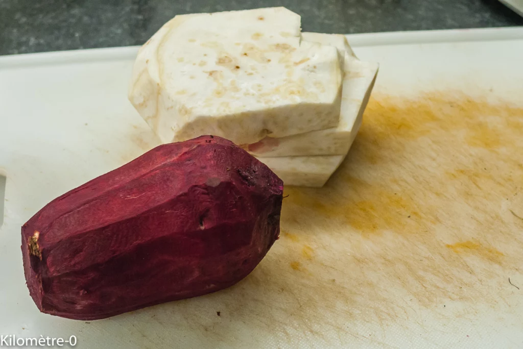 Nids de céleri et betterave pour oeufs - Étape 1