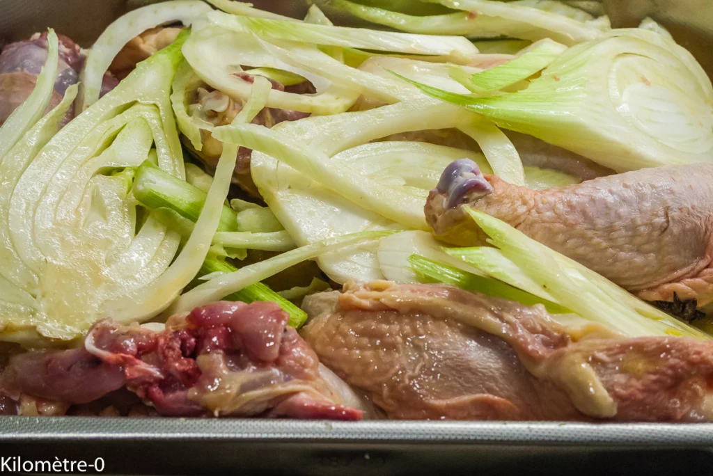 Poulet rôti à l&rsquo;orange et au fenouil - Étape 7