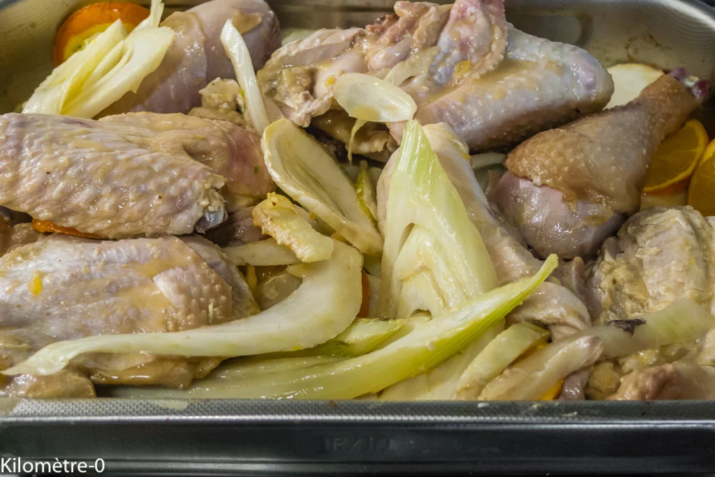Poulet rôti à l&rsquo;orange et au fenouil - Étape 11