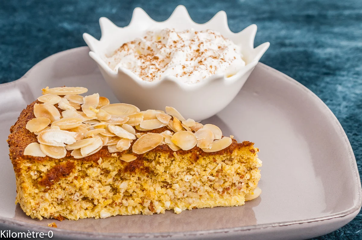 Photo de recette, dessert, italien, Italie, sicilien, gâteau sicilien à l'orange, orange, agrumes, citron, amandes, facile, bio, rapide, moelleux, cuisine du monde, dessert européen, Kilomètre-0, blog de cuisine réalisée à partir de produits de saison et issus de circuits courts