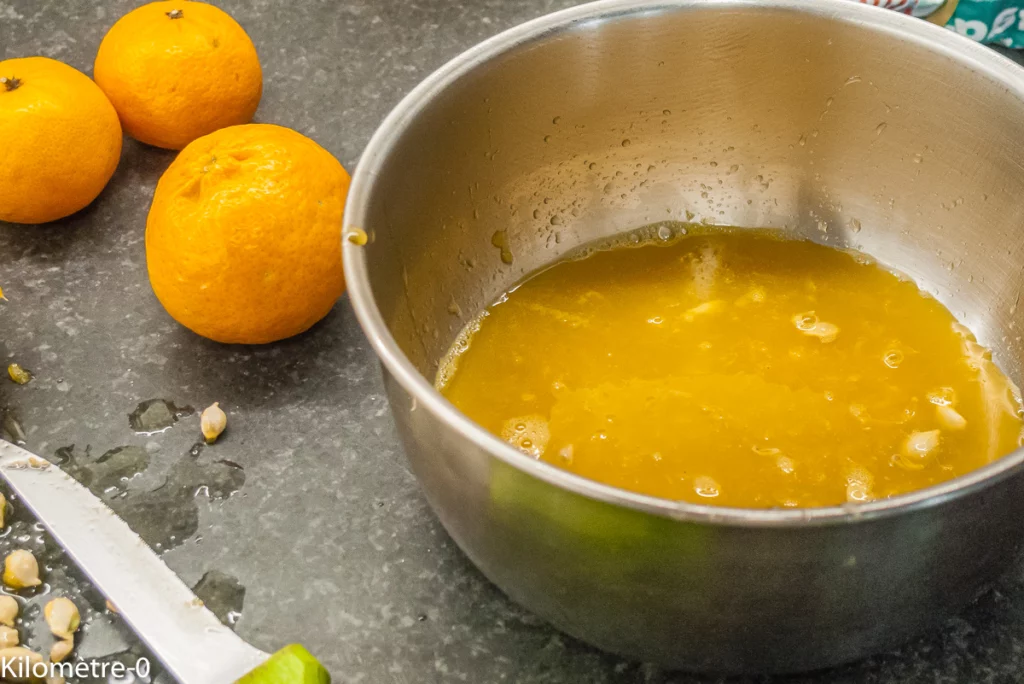 Panna cotta aux mandarines - Étape 1