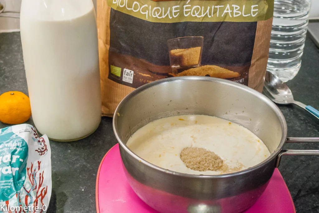 Panna cotta aux mandarines - Étape 2