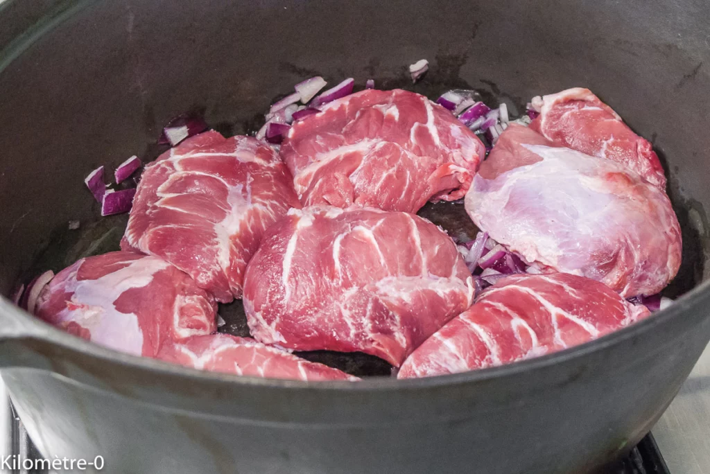 Joues de porc au chou et à la bière - Étape 3