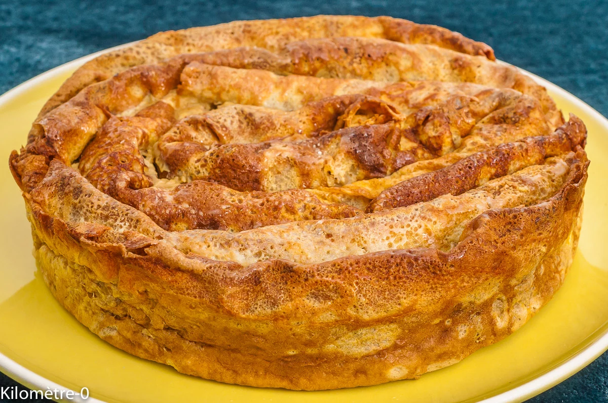 Photo de recette serbe, gratin, crêpes, noix, crème, cuisine serbe, Serbie, gâteau, bio, facile, gâteau de crêpes, cuisine du monde, cuisine européenne, Kilomètre-0, blog de cuisine réalisée à partir de produits de saison et issus de circuits courts