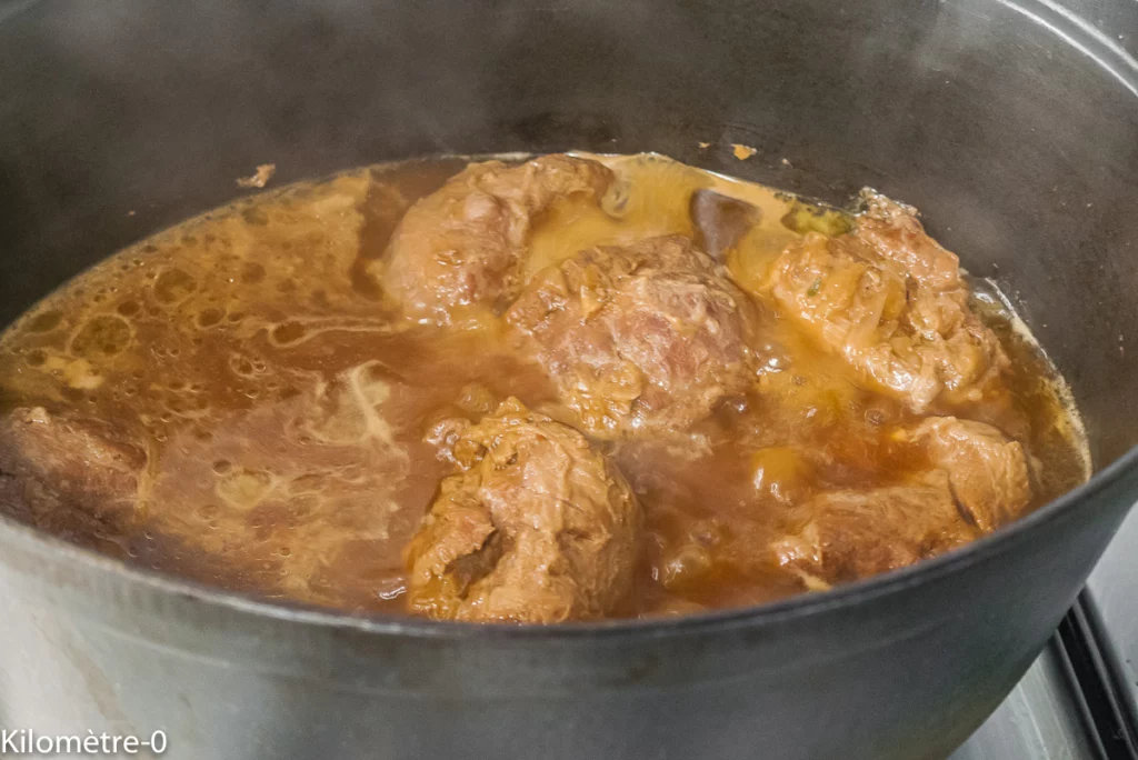 Joues de porc au chou et à la bière - Étape 8