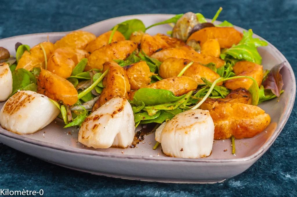 Poêlée de saint jacques aux mandarines - Étape 5