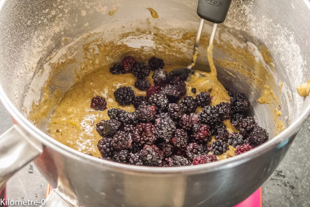 Gâteau au sarrasin et aux mûres - Étape 7