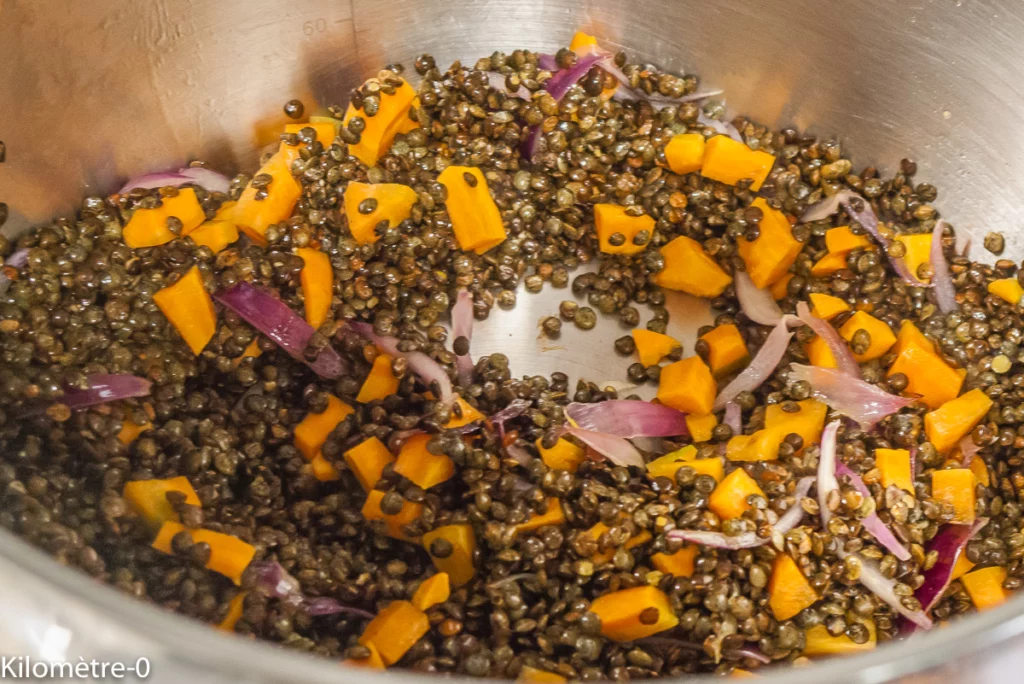 Pâtes aux lentilles et noix de cajou - Étape 5