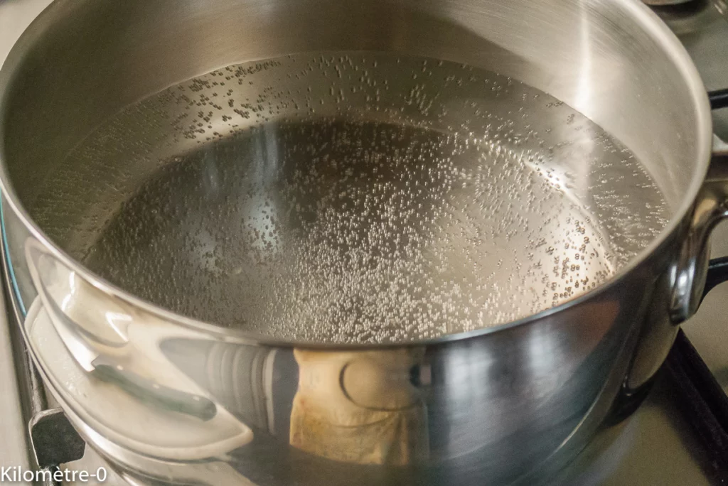 Salade de pâtes aux lentilles, poireaux et betteraves - Étape 3