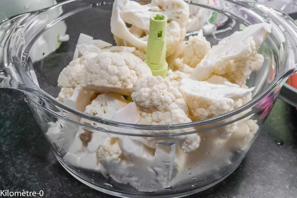 Gratin de chou fleur aux herbes et fromage - Étape 2