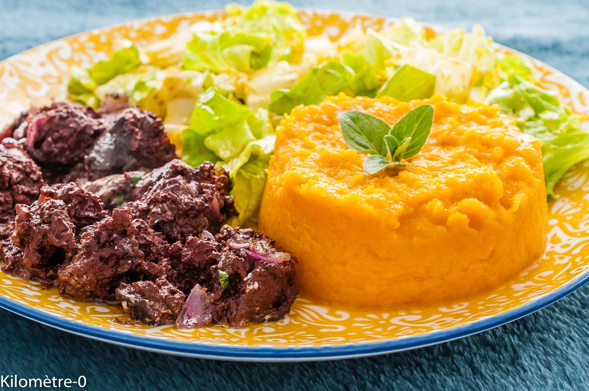 Photo de recette de viande, cuisine du monde, boudins, cuisine créole, lait de coco, facile, rapide, butternut, courge, Kilomètre-0, blog de cuisine réalisée à partir de produits de saison et issus de circuits courts