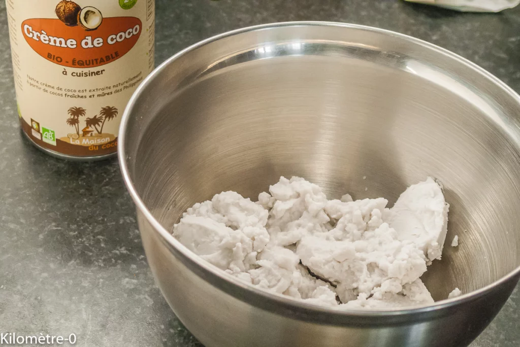 Crème coco au four vapeur - Étape 1