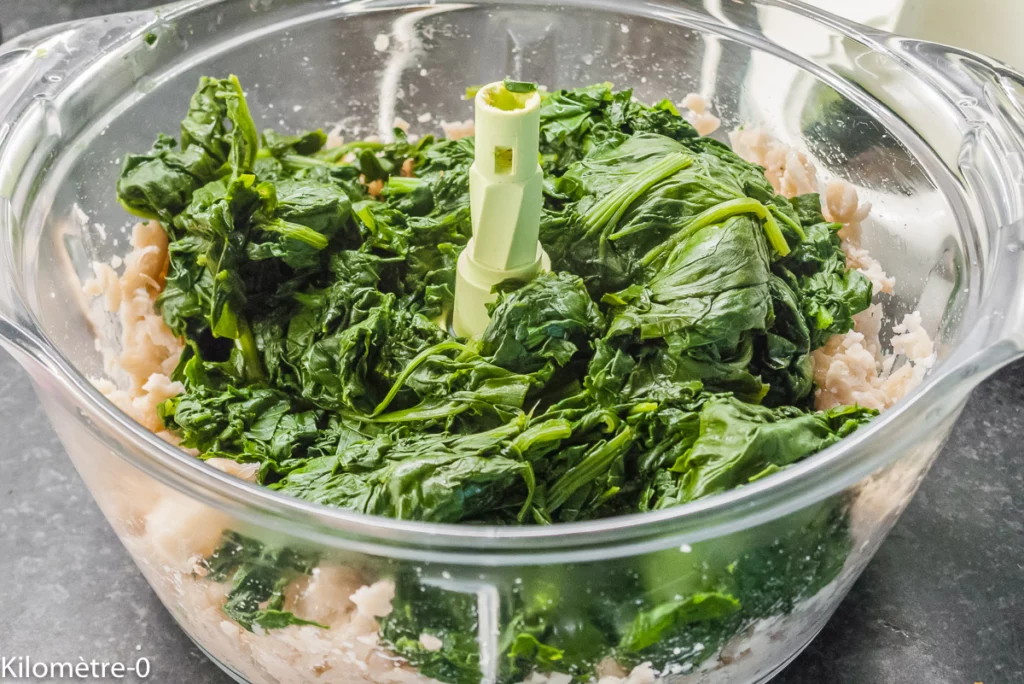 Naan aux haricots blancs et aux épinards - Étape 8