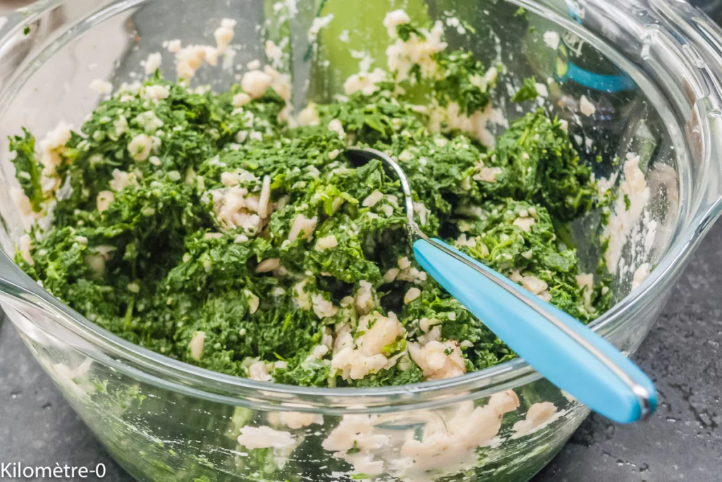 Naan aux haricots blancs et aux épinards - Étape 9