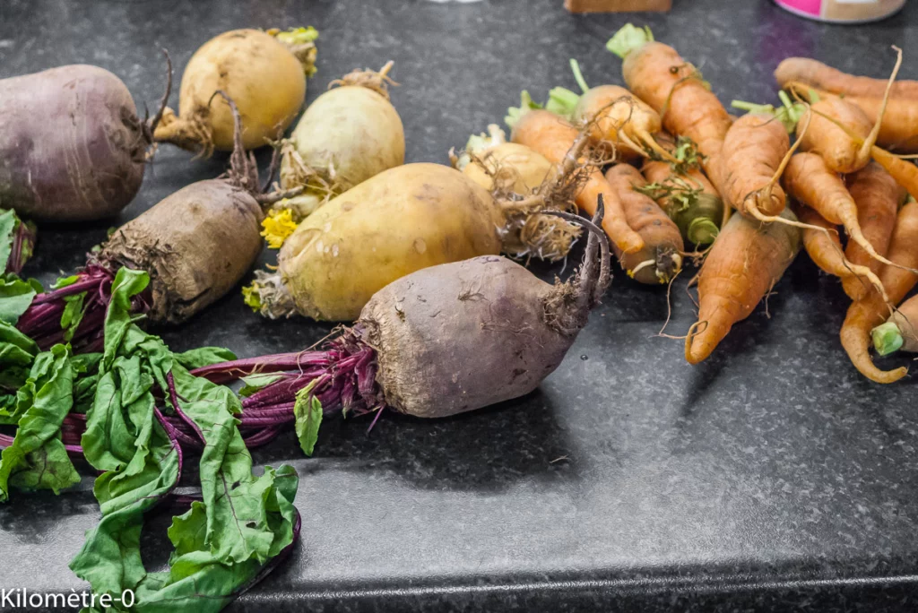 Bourguignon de légumes - Étape 1