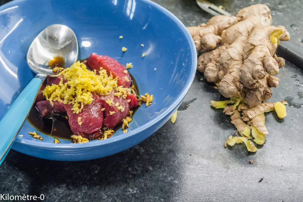 Pâtes fraiches au boeuf et au chou tatsoi - Étape 2