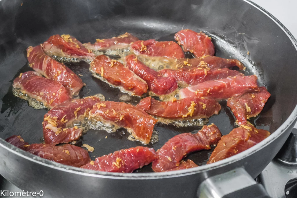 Pâtes fraiches au boeuf et au chou tatsoi - Étape 8