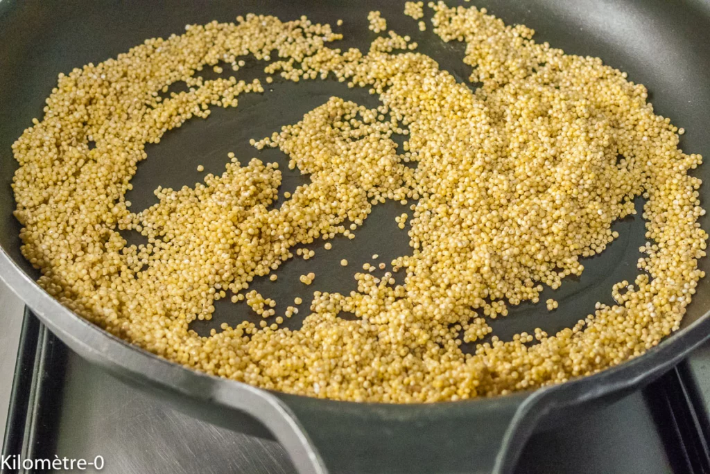 Salade de millet aux légumes de printemps (asperges vertes, radis) - Étape 3