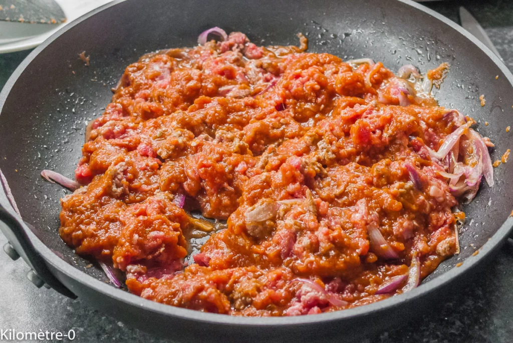 Tagliatelles au bœuf, type bolognaise - Étape 4