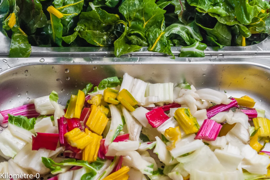 Blettes et épinards à la béchamel - Étape 1