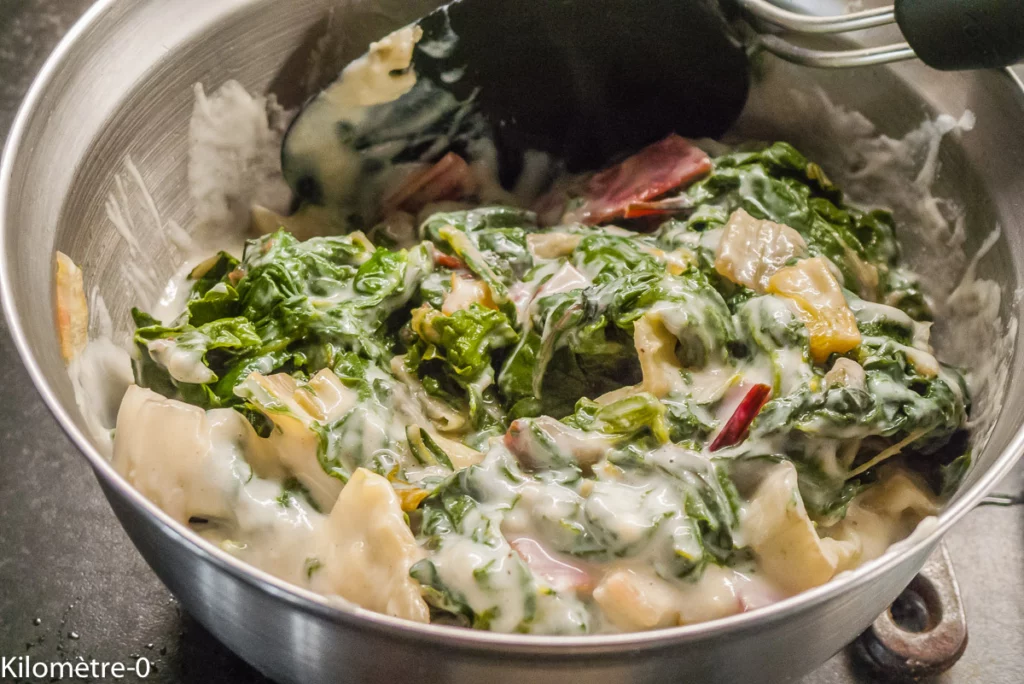 Blettes et épinards à la béchamel - Étape 7