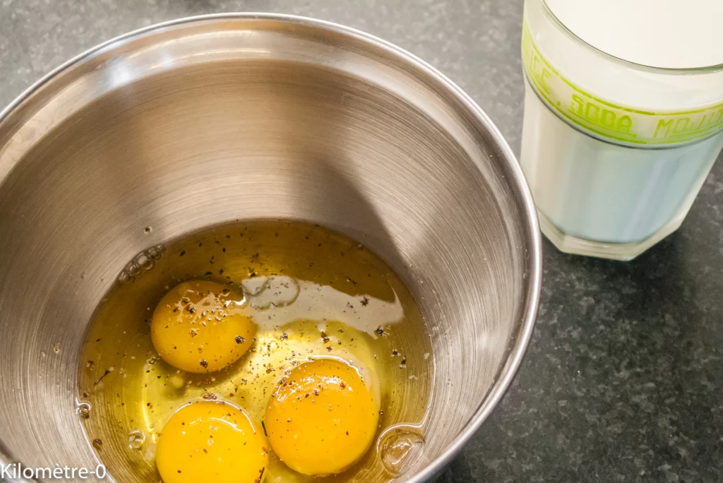 Tarte aux petits pois, poireaux, carottes et fêta - Étape 6