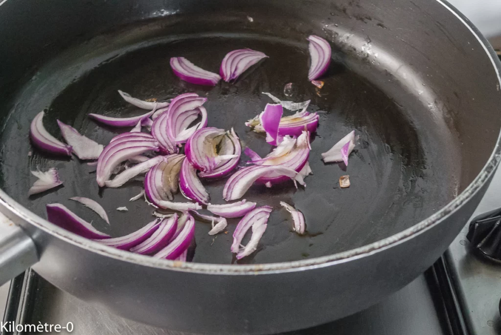 Crumble de boudins noirs aux pommes - Étape 1