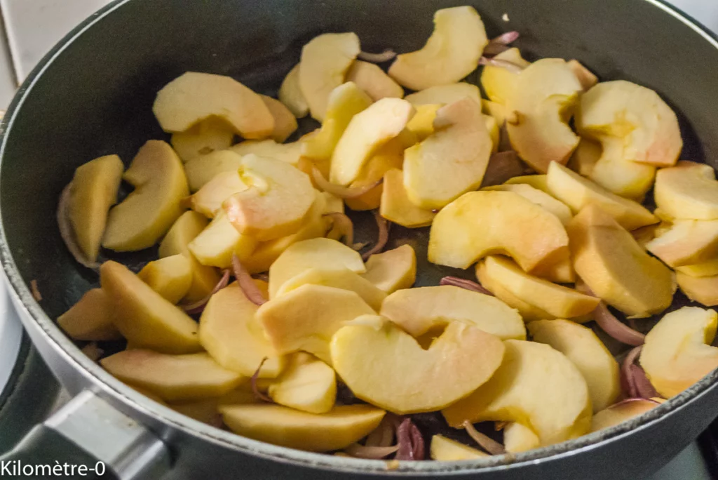 Crumble de boudins noirs aux pommes - Étape 3