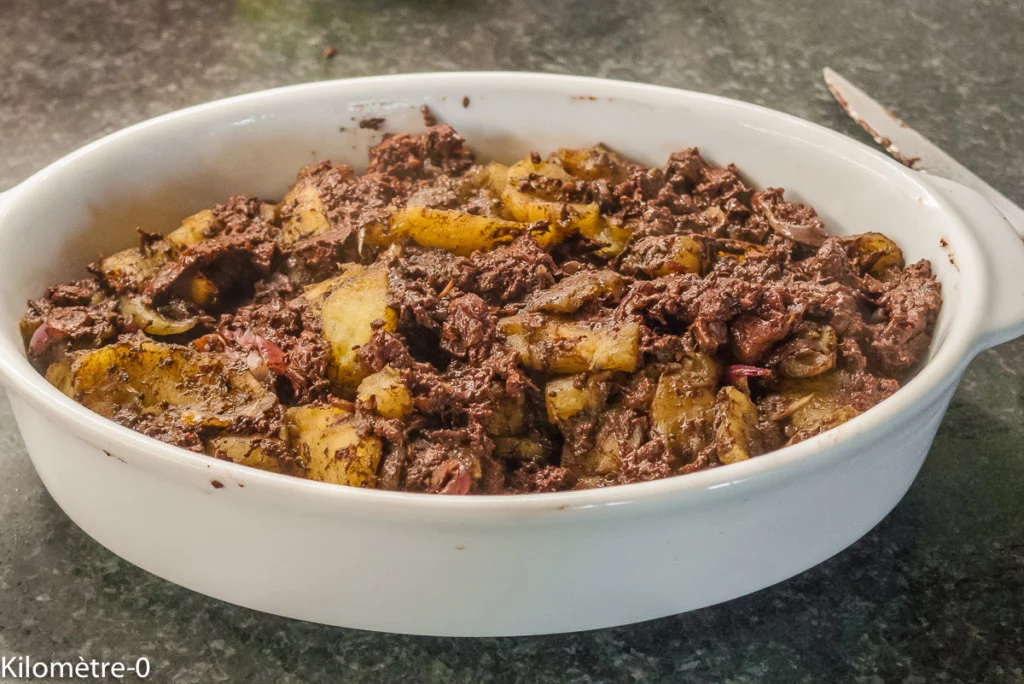 Crumble de boudins noirs aux pommes - Étape 5