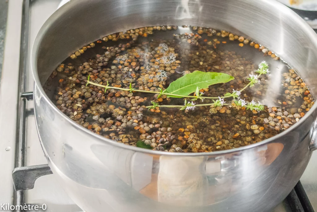 Bœuf aux épices, aux lentilles, épinards et courge - Étape 2