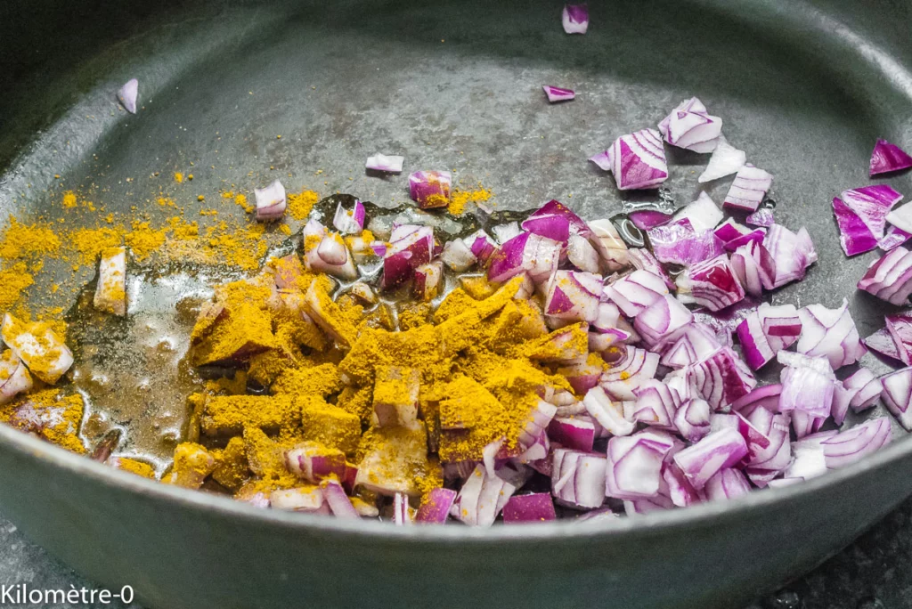 Bœuf aux épices, aux lentilles, épinards et courge - Étape 7