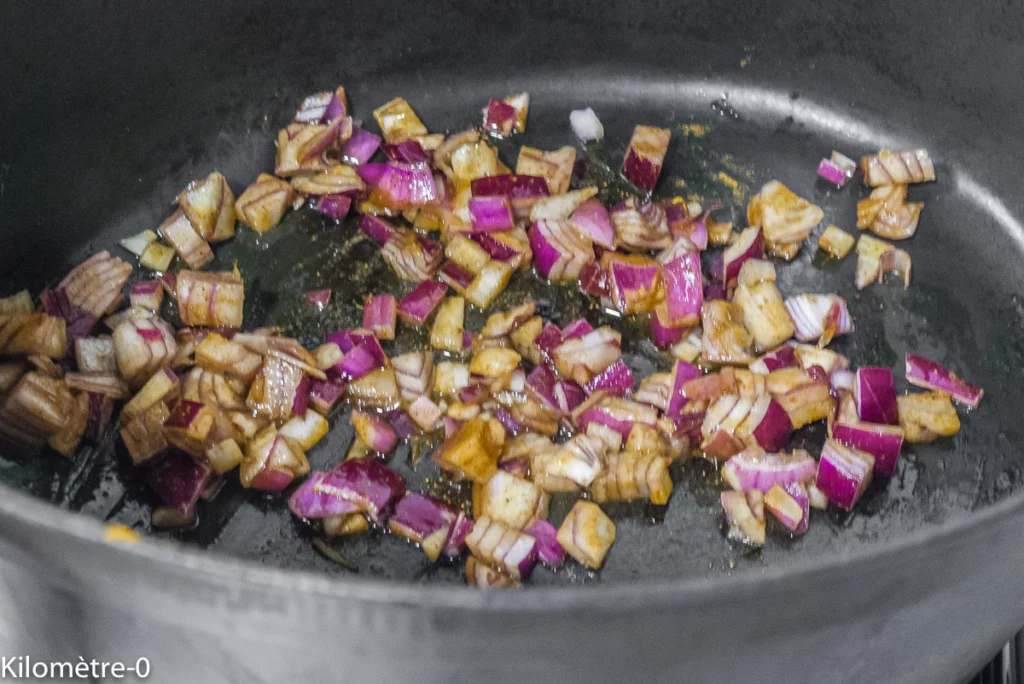 Bœuf aux épices, aux lentilles, épinards et courge - Étape 8