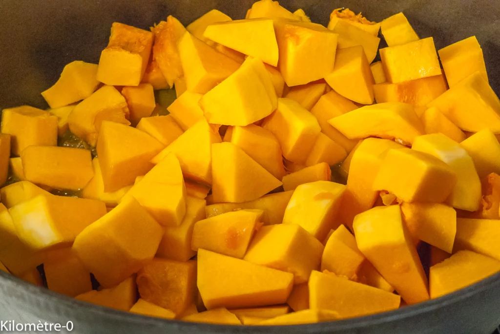 Bœuf aux épices, aux lentilles, épinards et courge - Étape 10