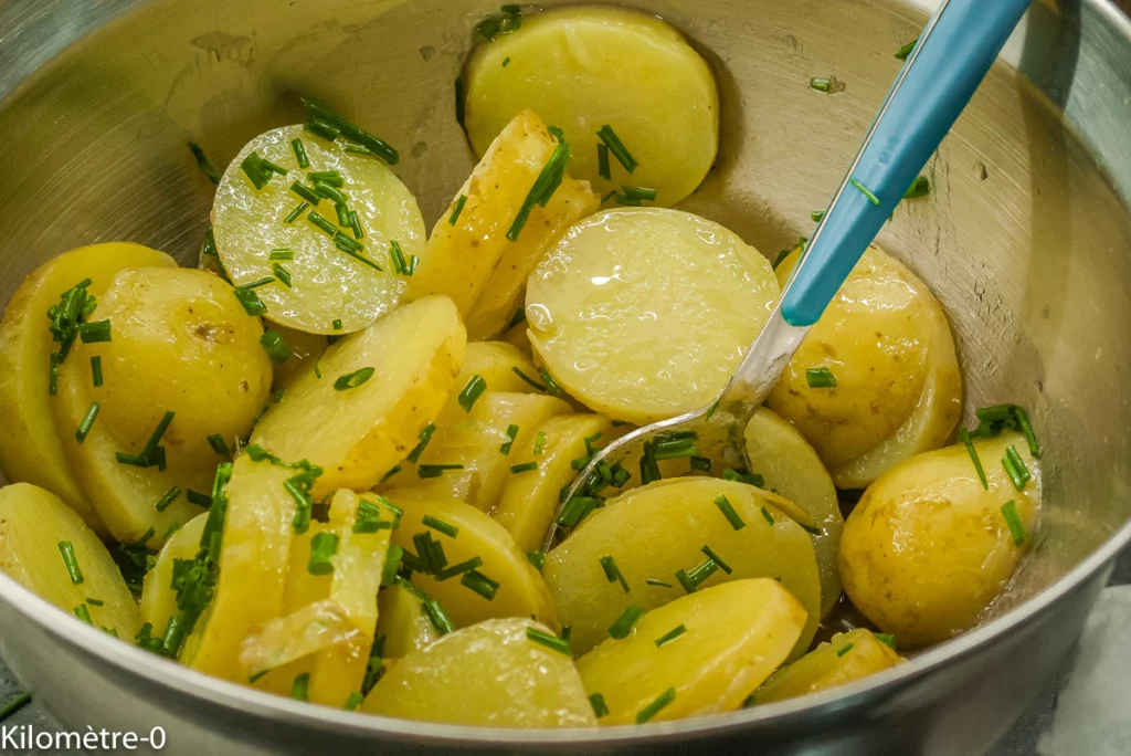 Salade de pommes de terre nouvelles aux crevettes - Étape 4