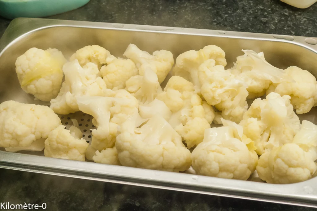 Poêlée de chou fleur au thon - Étape 2