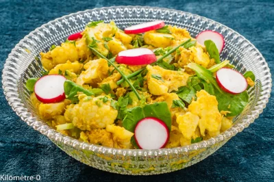 Photo de recette de Salade, salade composée, printemps, automne, hiver,  chou fleur , avocat, légumes, thon, conserve, facile,  Kilomètre-0, blog de cuisine réalisée à partir de produits de saison et issus de circuits courts