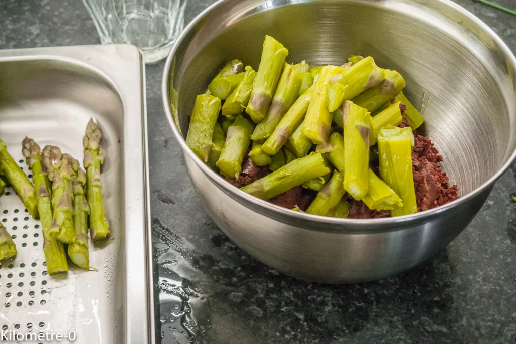 Boudin aux asperges vertes en cocotte - Étape 4