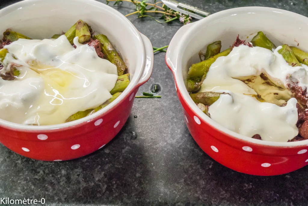 Boudin aux asperges vertes en cocotte - Étape 5