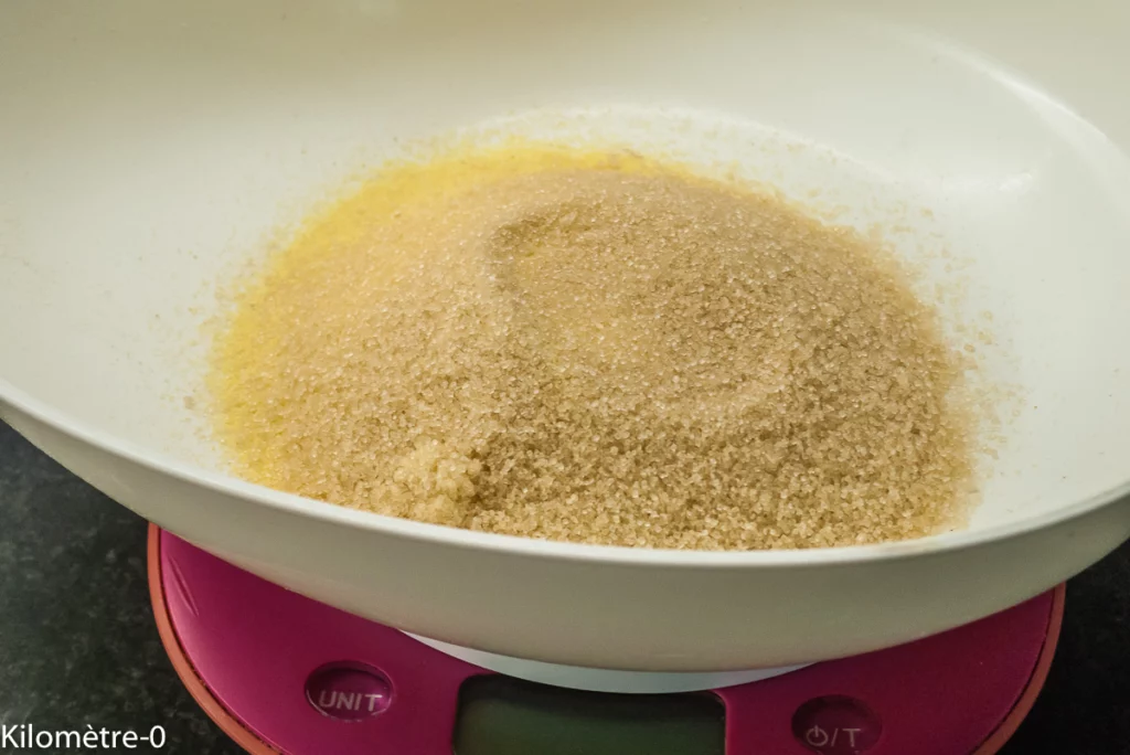 Semoule au coulis de cassis - Étape 2