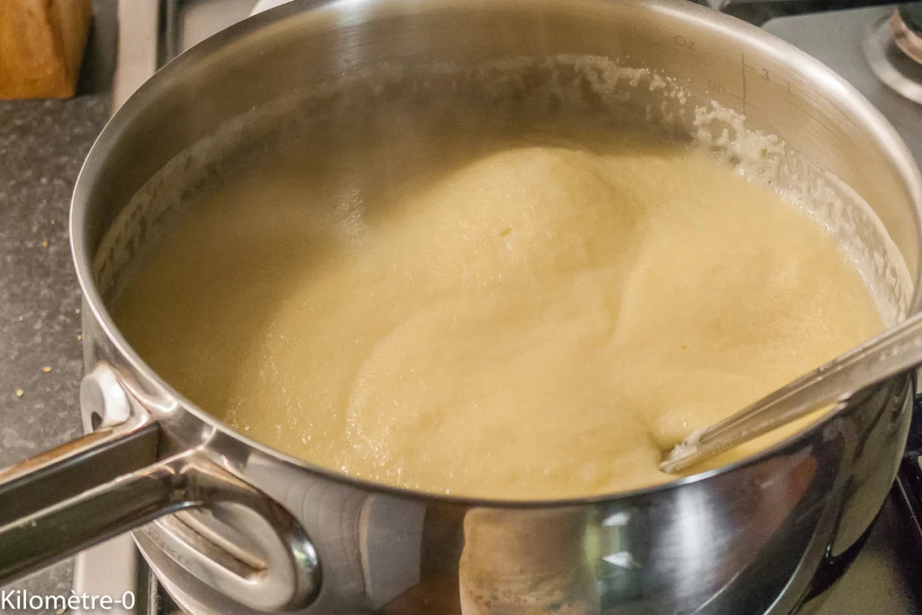 Semoule au coulis de cassis - Étape 3