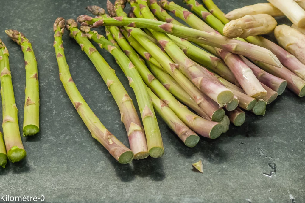 Boudin aux asperges vertes en cocotte - Étape 1