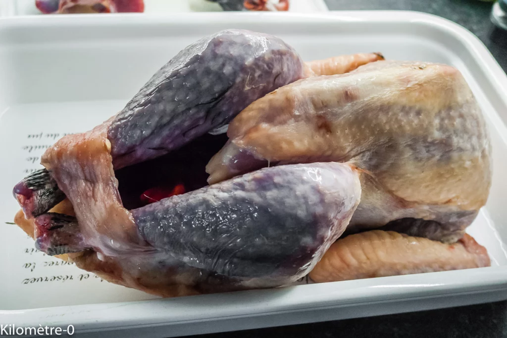 Pintade au chou pointu - Étape 1