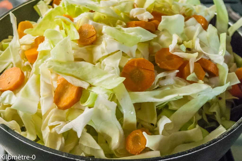 Pintade au chou pointu - Étape 5