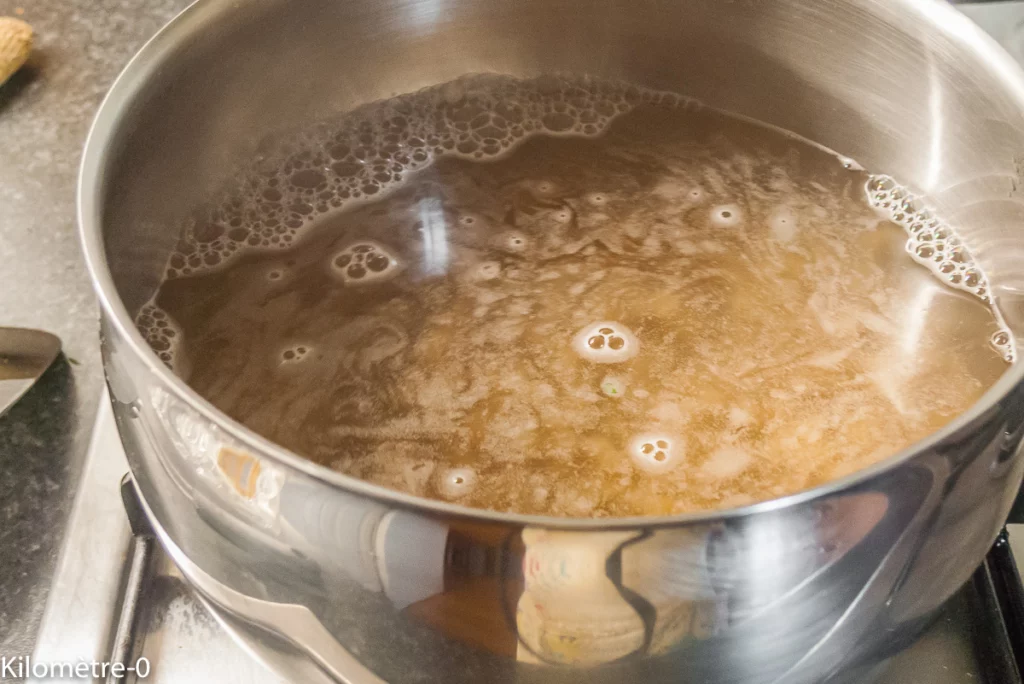 Salade de pâtes aux petits pois, carottes, courgettes et radis - Étape 7