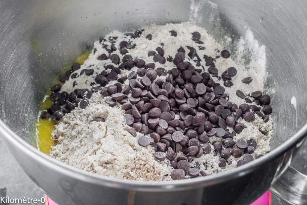 Gâteau du matin épeautre, noisettes et chocolat - Étape 5