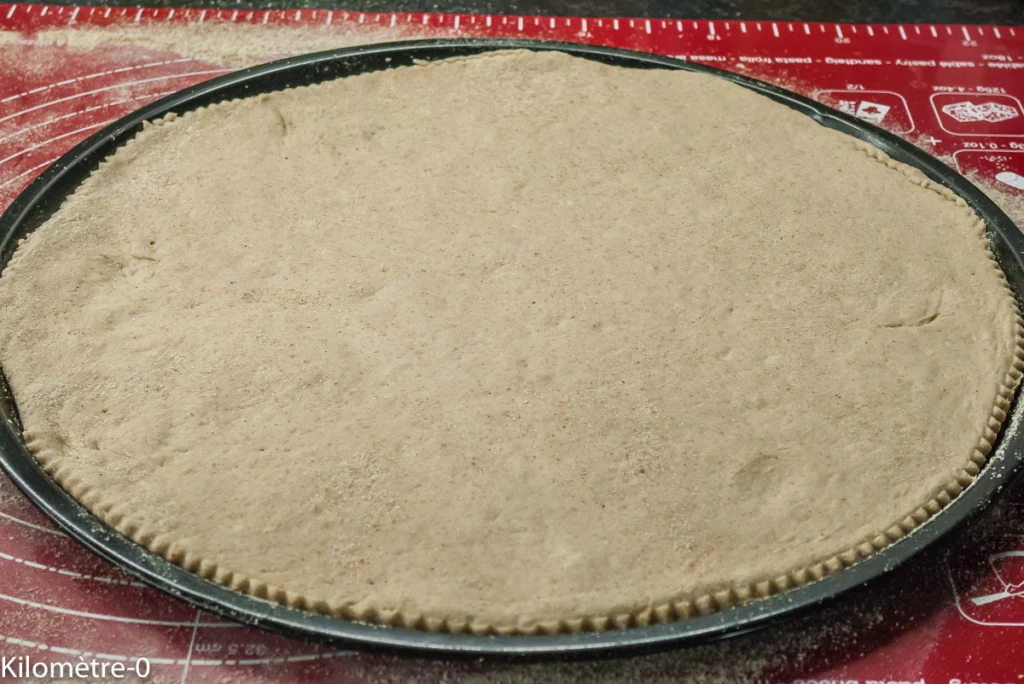Pizza aux asperges blanches et à la truite fumée - Étape 5